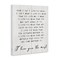 Stupell Industries Inspirational I love You the Most Phrase Canvas Wall Art